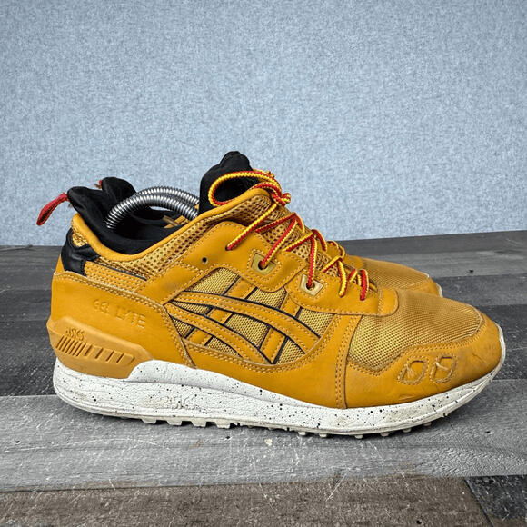 Asics Gel Lyte MT H6K1L Tan Red Mid Top Mens Sneakers Size 9